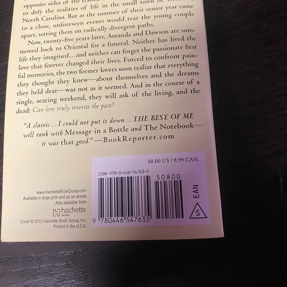 Best of Me by Nicholas Sparks (2013, Mass Market)